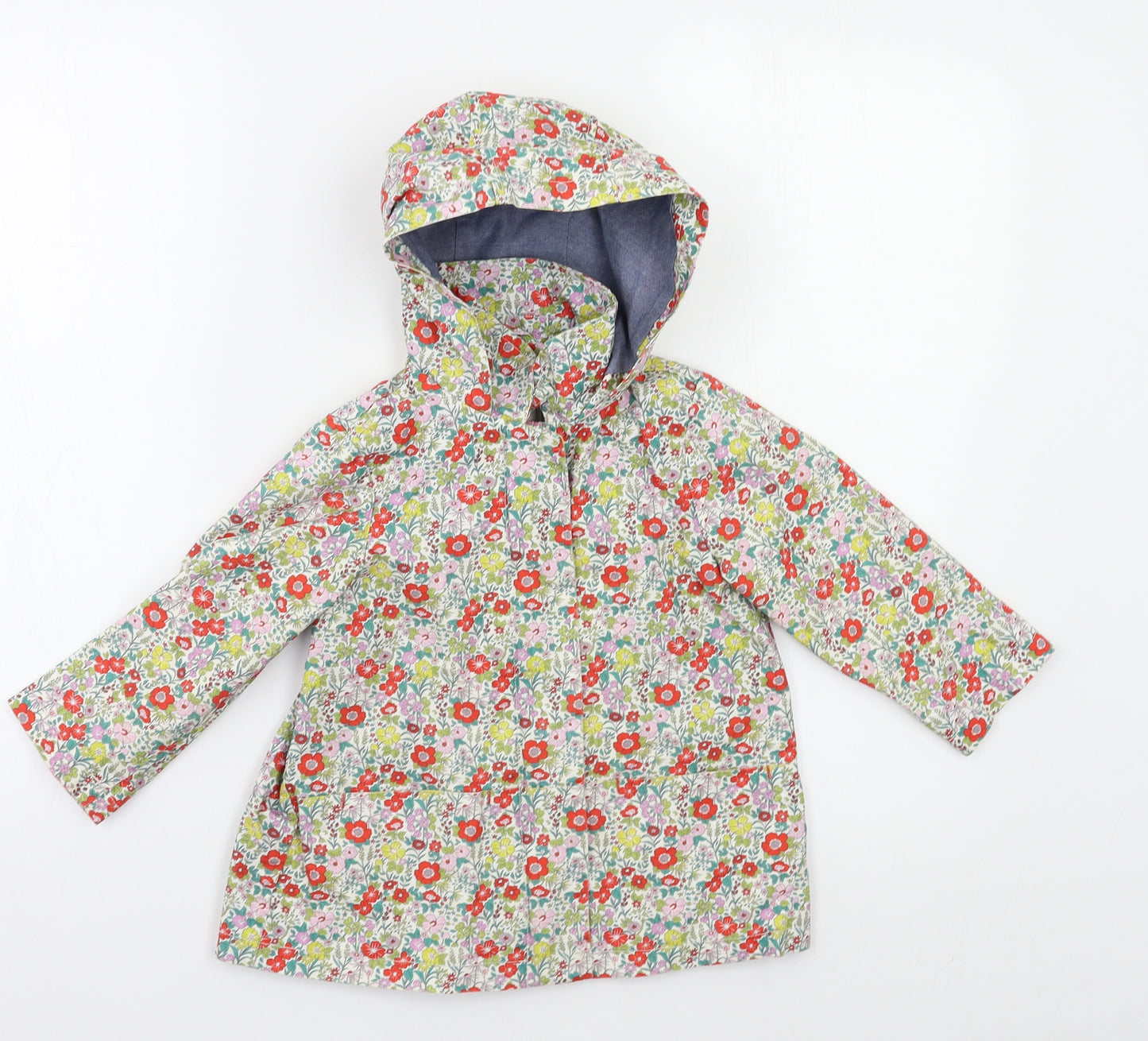 NEXT Girls Multicoloured Floral  Overcoat Blazer Size 2-3 Years