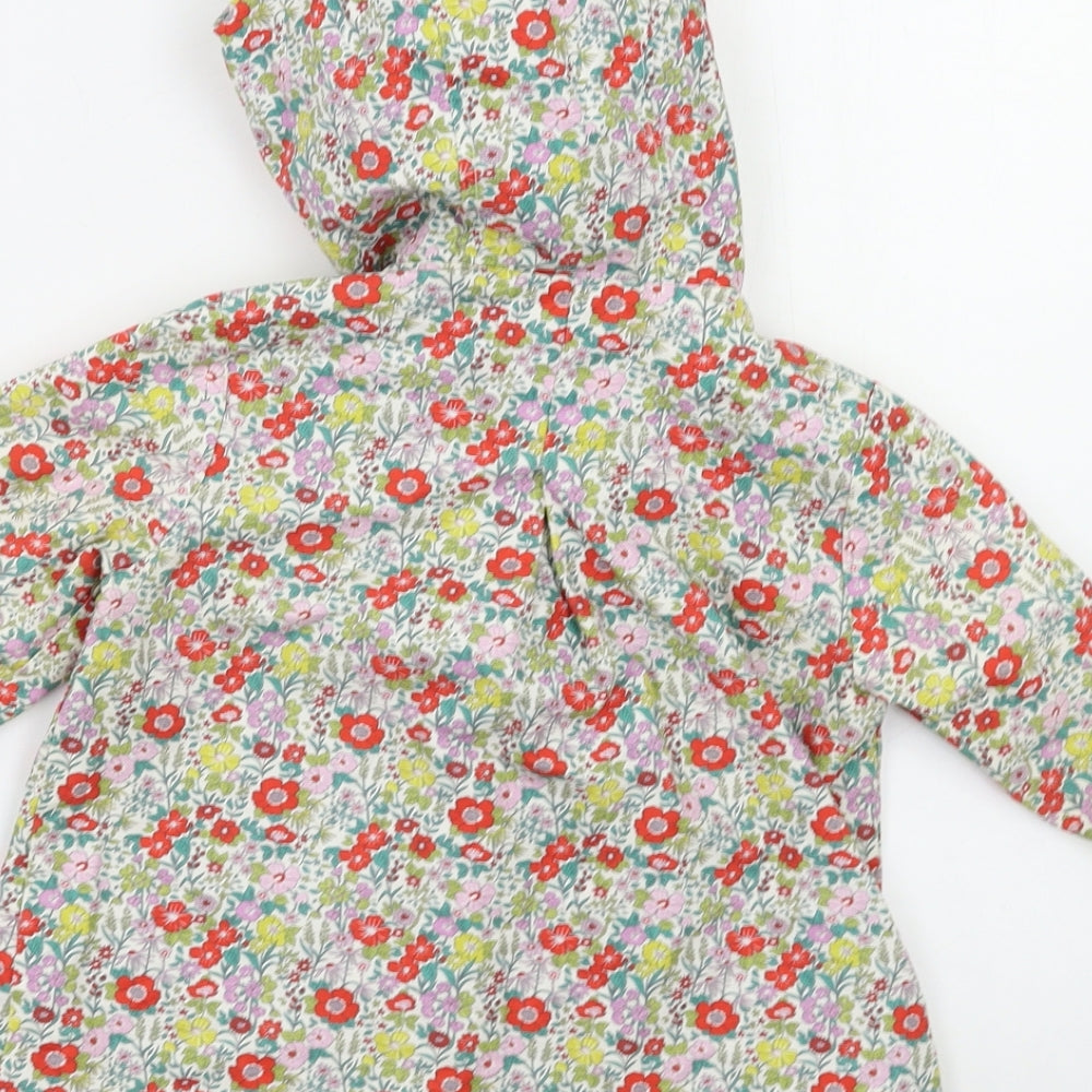 NEXT Girls Multicoloured Floral  Overcoat Blazer Size 2-3 Years
