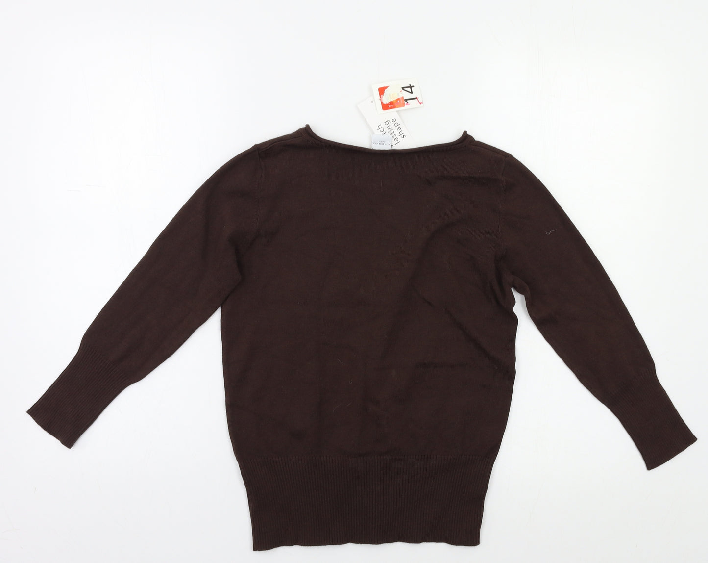 New Look Womens Brown   Pullover Jumper Size 14