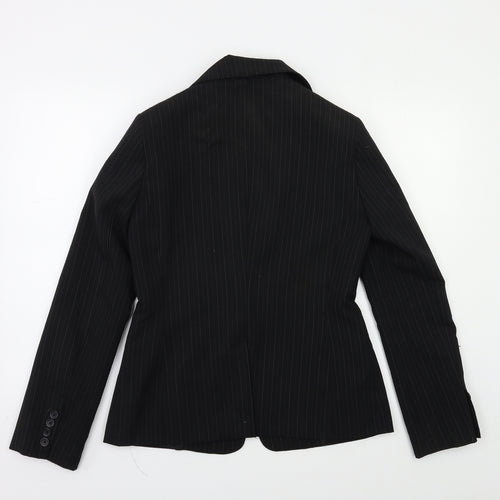 Primark Womens Black Striped  Jacket Blazer Size 10