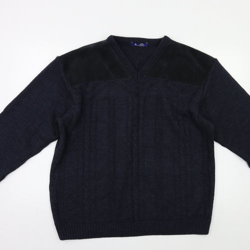 BHS Mens Blue   Pullover Jumper Size L