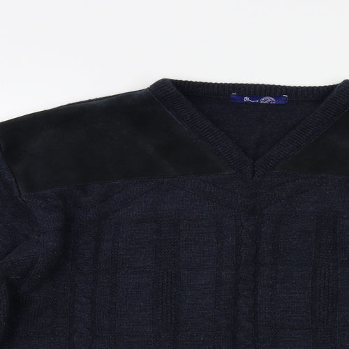 BHS Mens Blue   Pullover Jumper Size L