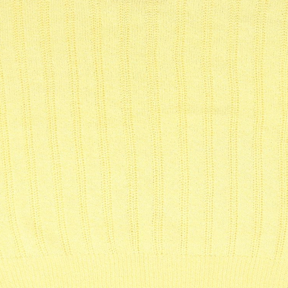 Compliments Womens Yellow  Knit Pullover Jumper Size M