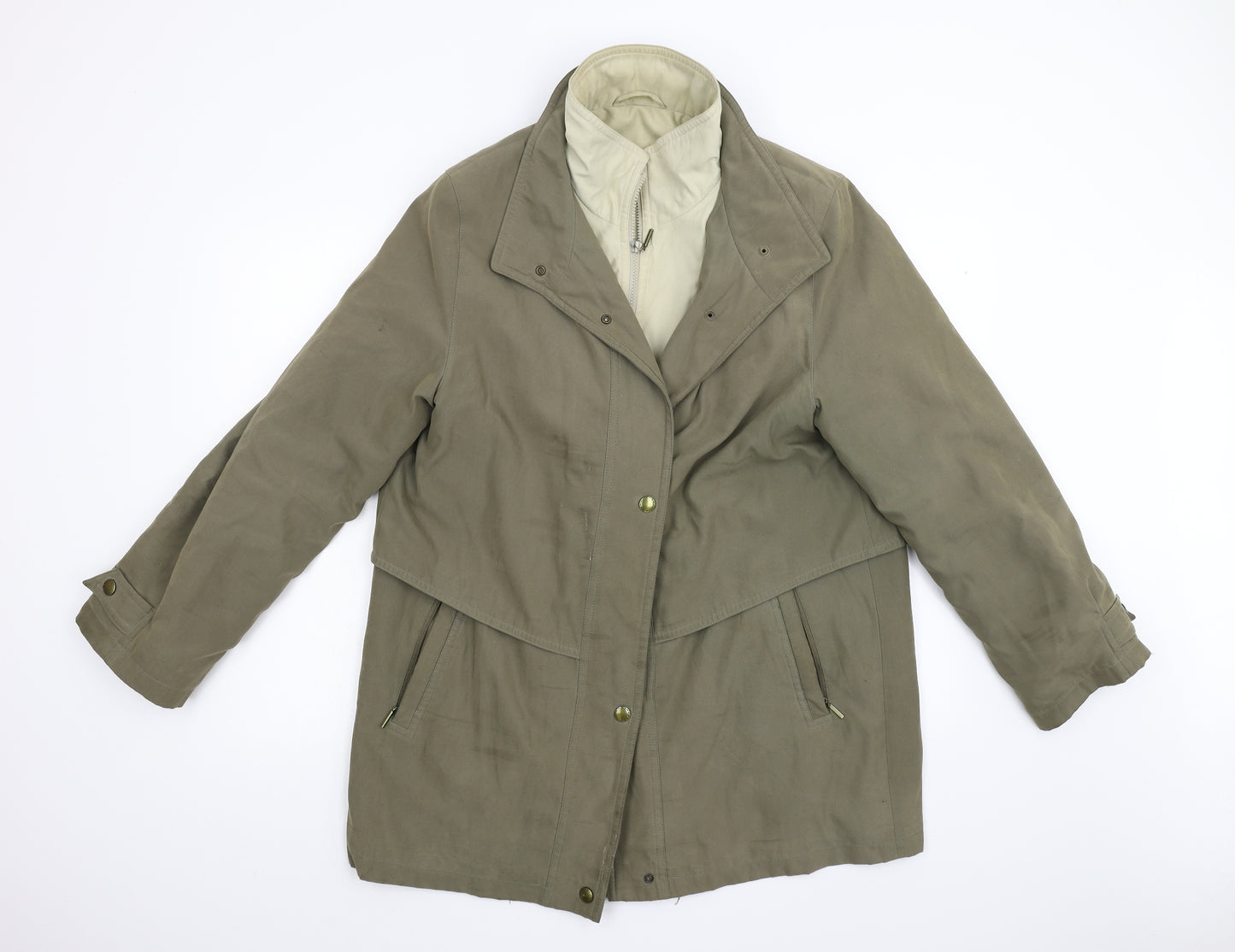 Goldix Mens Green   Overcoat Coat Size 42