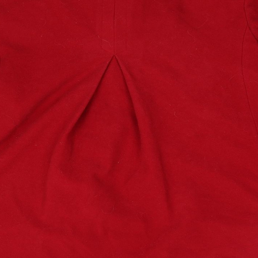 Kirsten Womens Red   Overcoat Coat Size 16