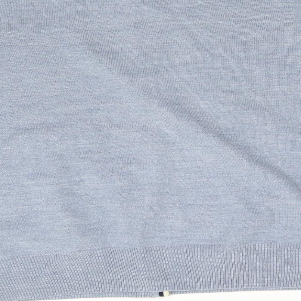 M&S Womens Blue  Knit Cardigan Jumper Size 18