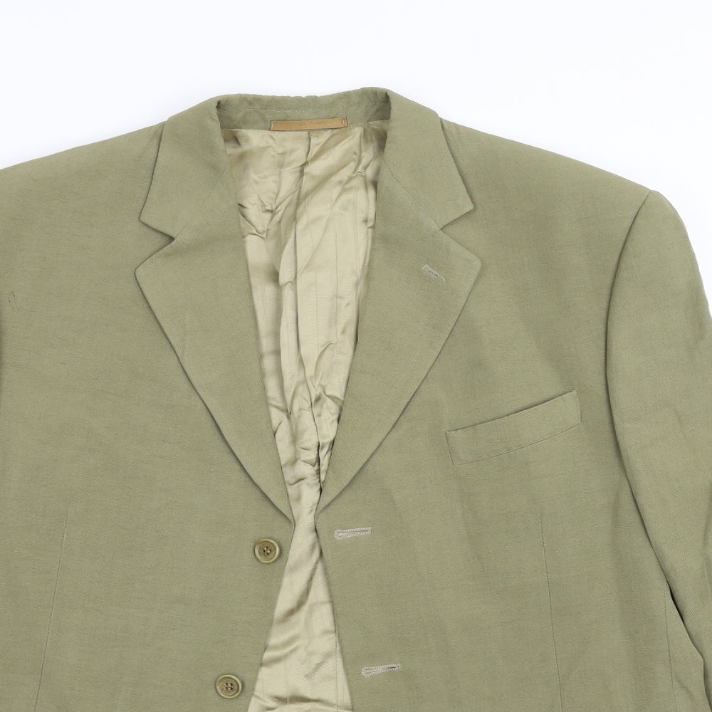 Jaeger Mens Green    Suit Jacket Size 44