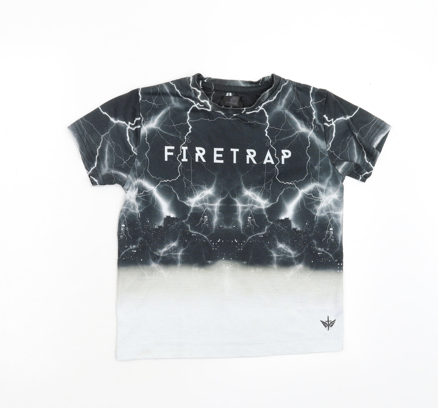 Firetrap Boys Grey   Basic T-Shirt Size 9-10 Years