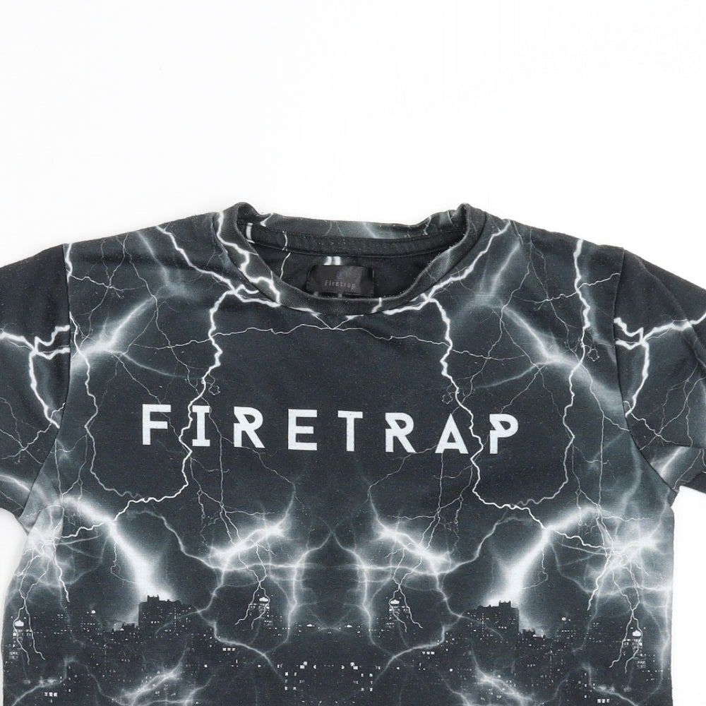 Firetrap Boys Grey   Basic T-Shirt Size 9-10 Years