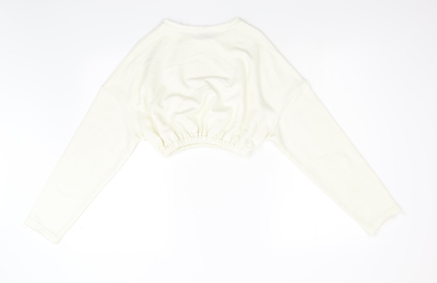 Baziic Womens Ivory   Pullover Sweatshirt One Size