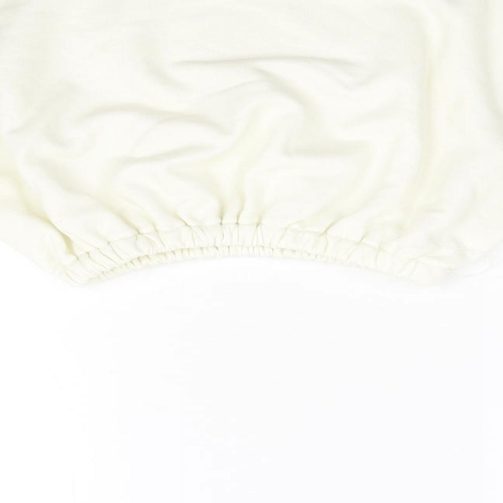 Baziic Womens Ivory   Pullover Sweatshirt One Size