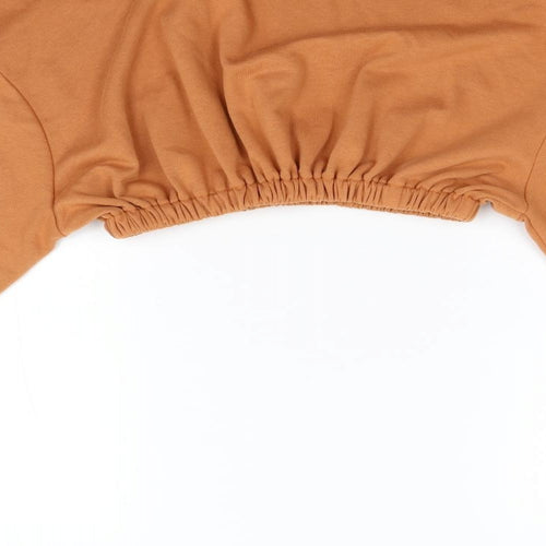 M Womens Orange   Pullover Sweatshirt Size 16