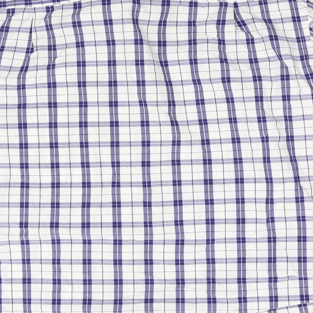 Samuel Windsor Mens Blue Check   Dress Shirt Size L