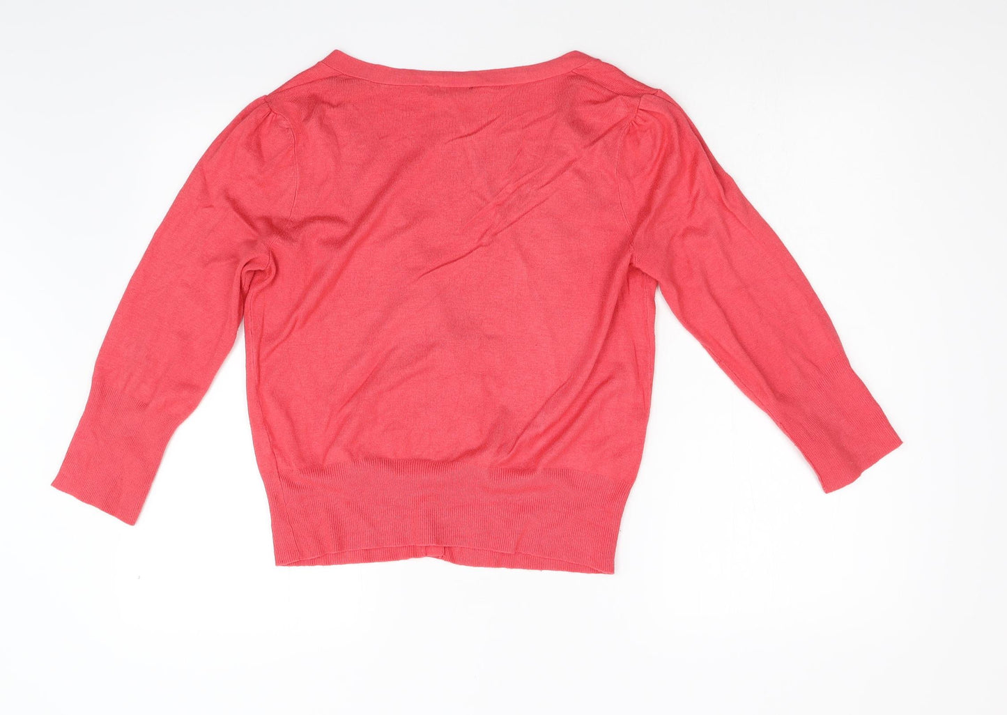 Dorothy Perkins Womens Pink  Knit Cardigan Jumper Size 14