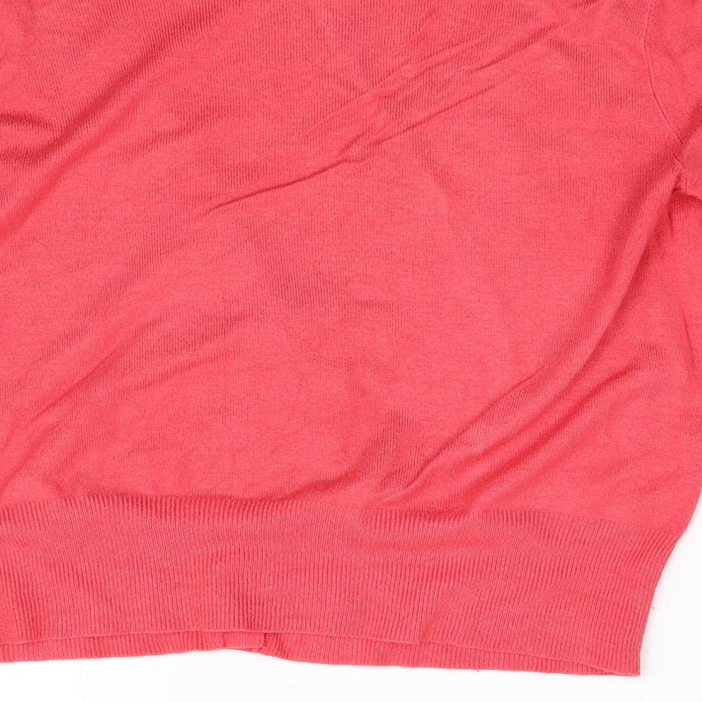 Dorothy Perkins Womens Pink  Knit Cardigan Jumper Size 14