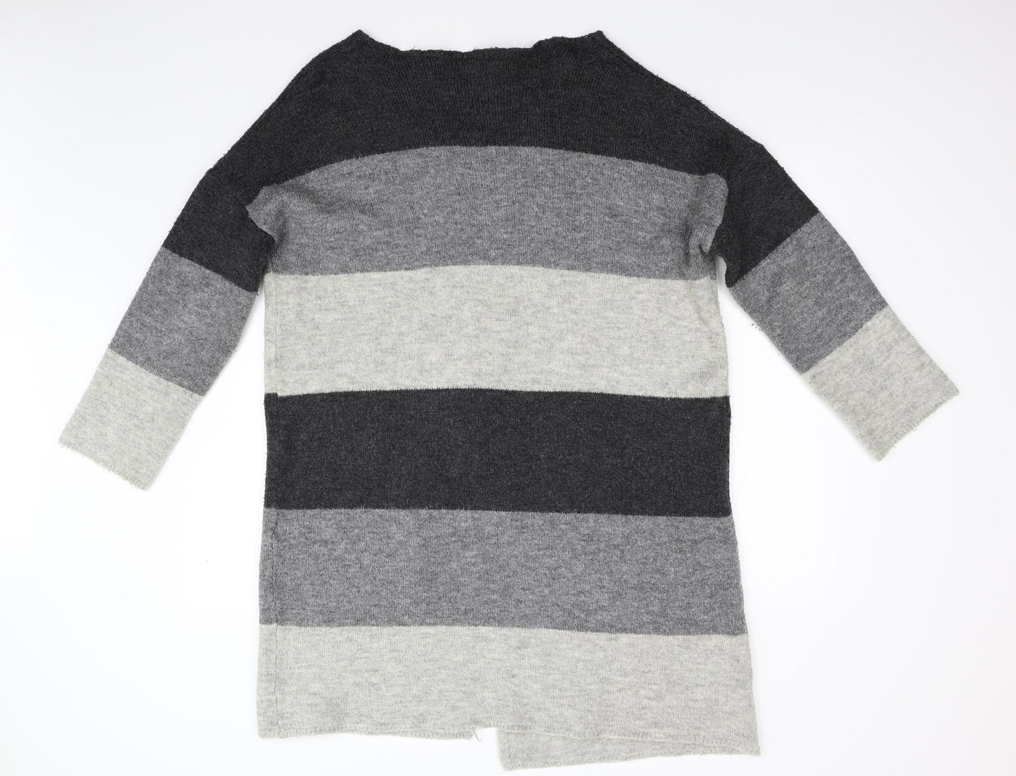 Primark Womens Grey  Knit Cardigan Jumper Size M