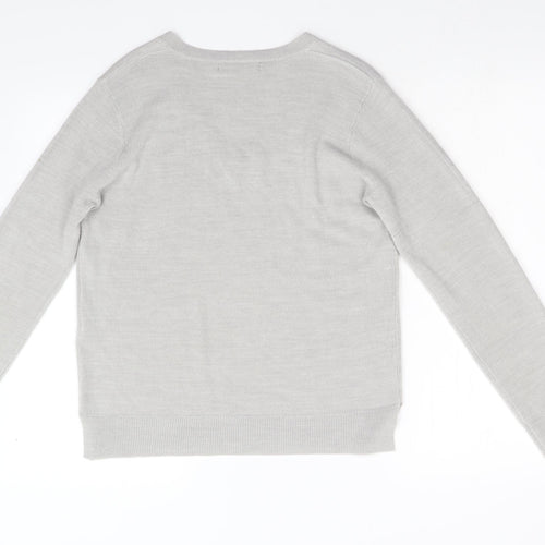 M&S Mens Grey  Knit Pullover Jumper