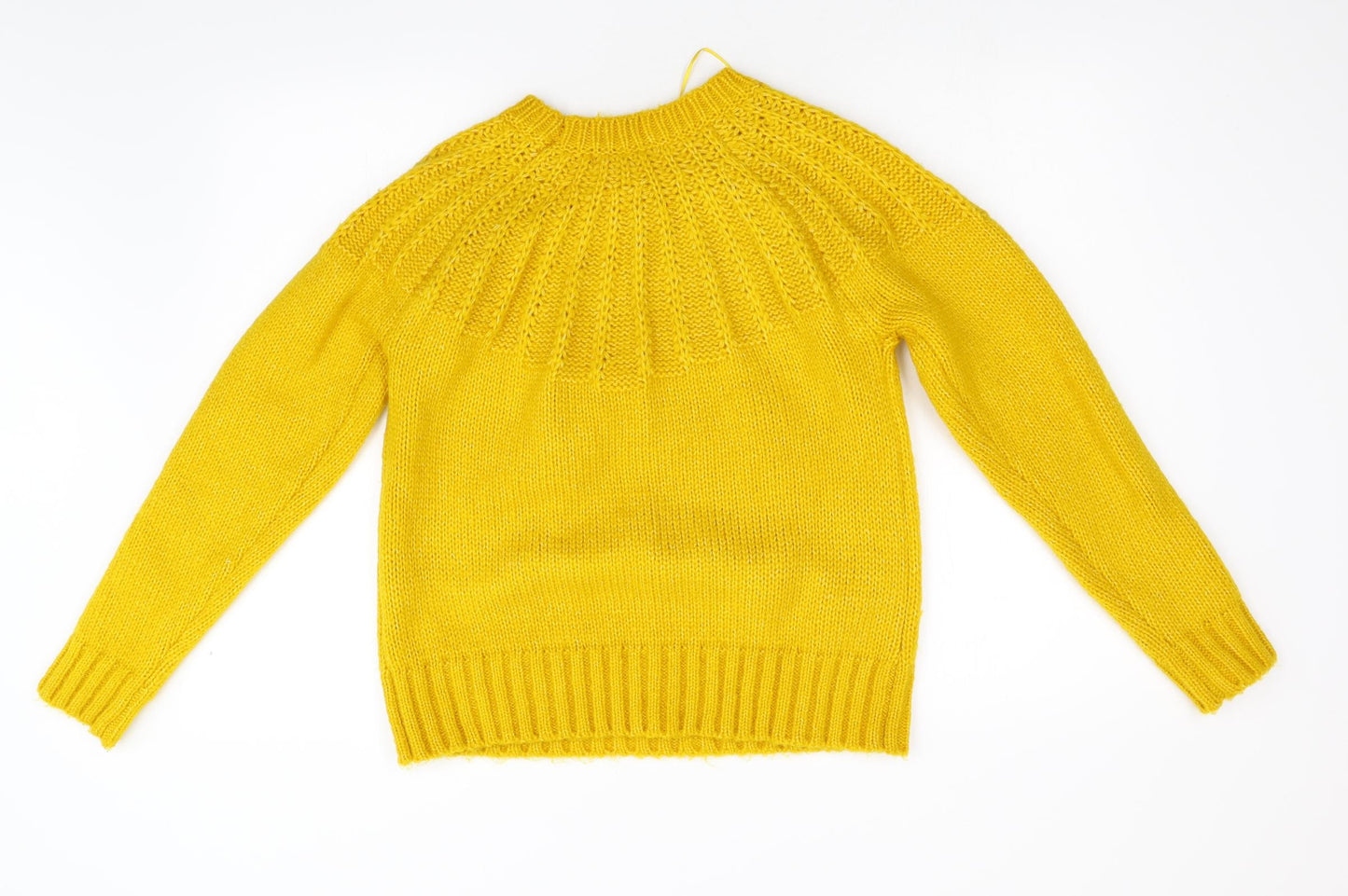 George Womens Yellow  Knit Pullover Jumper Size XS