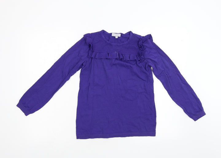 Red Herring Womens Purple  Knit Pullover Jumper Size 8