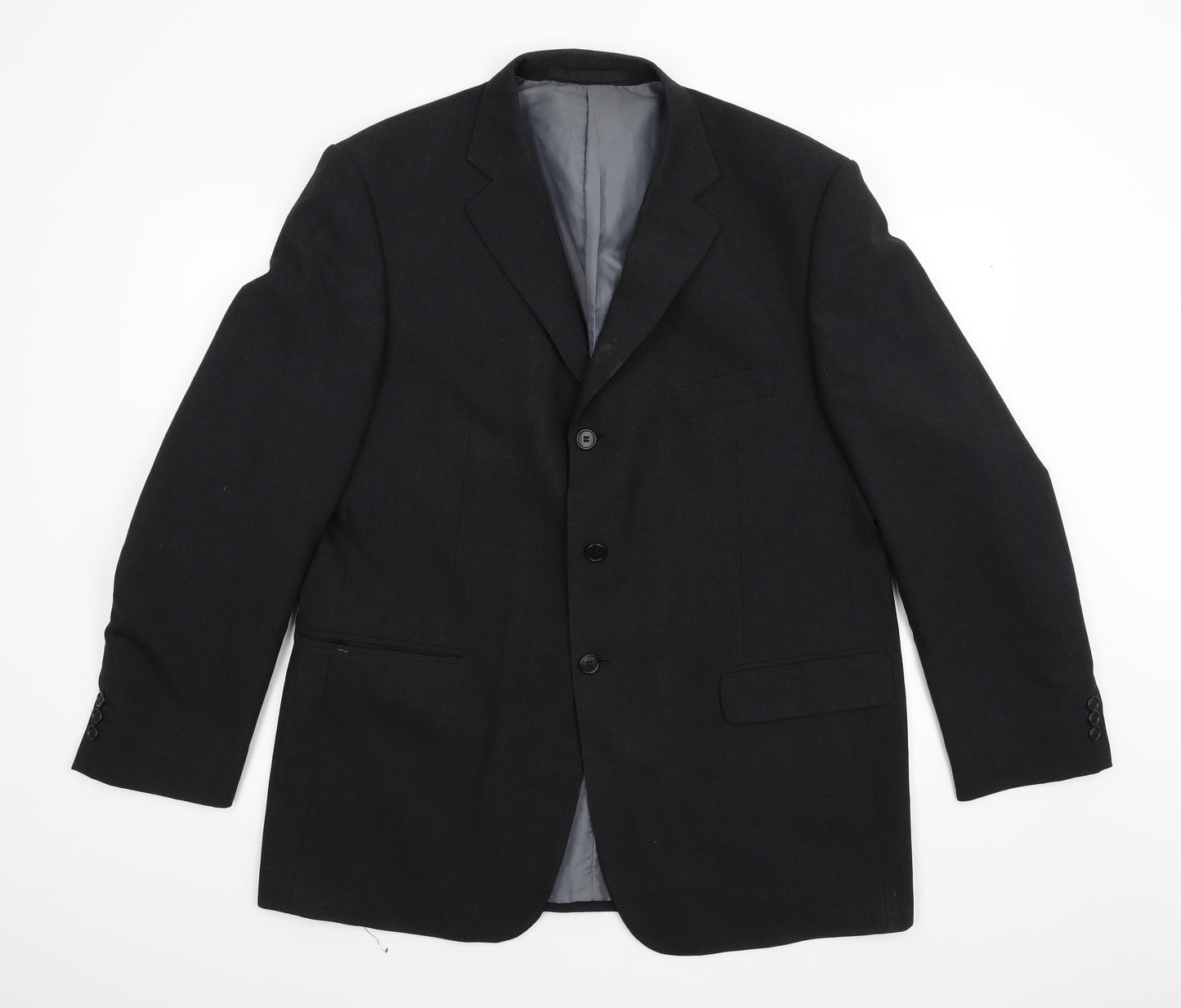M&S Mens Black   Jacket Suit Jacket Size 44