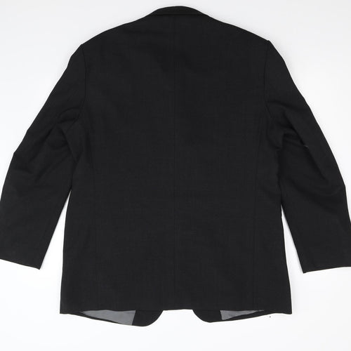 M&S Mens Black   Jacket Suit Jacket Size 44