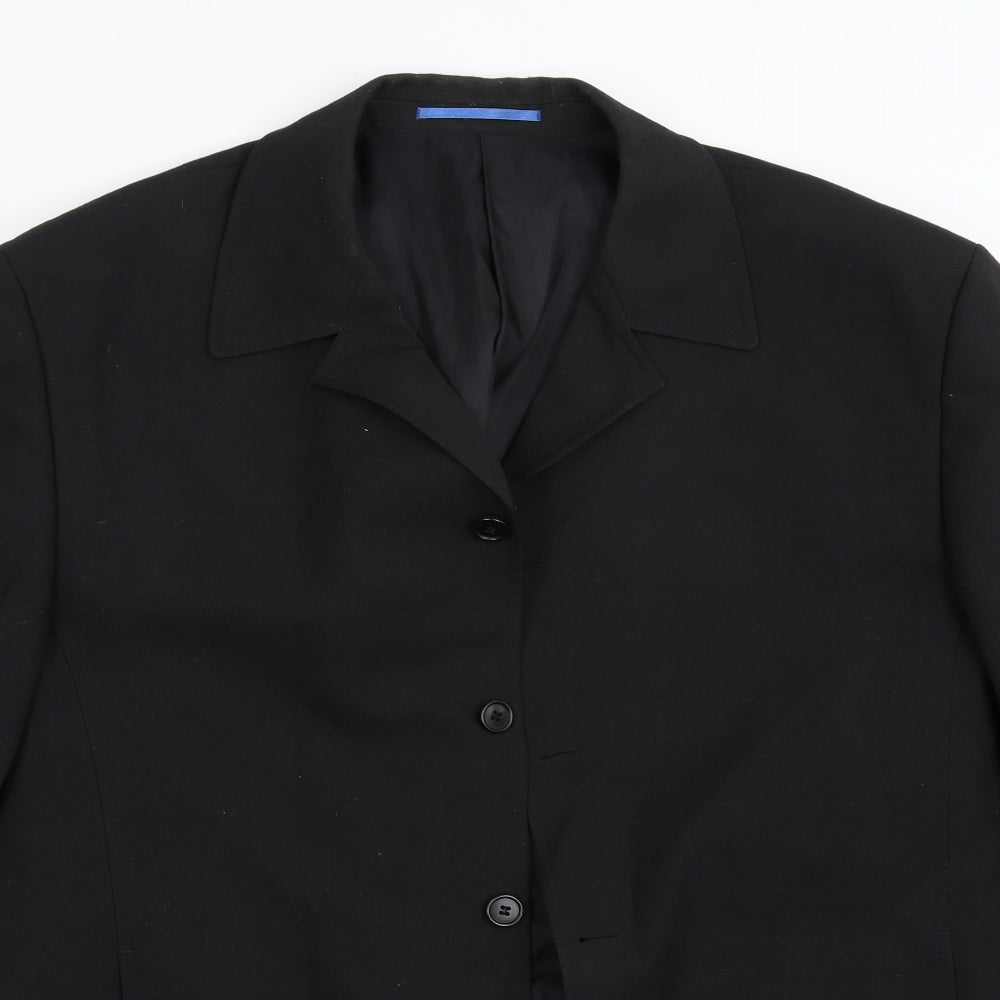 Willson Mens Black   Overcoat Coat Size 44