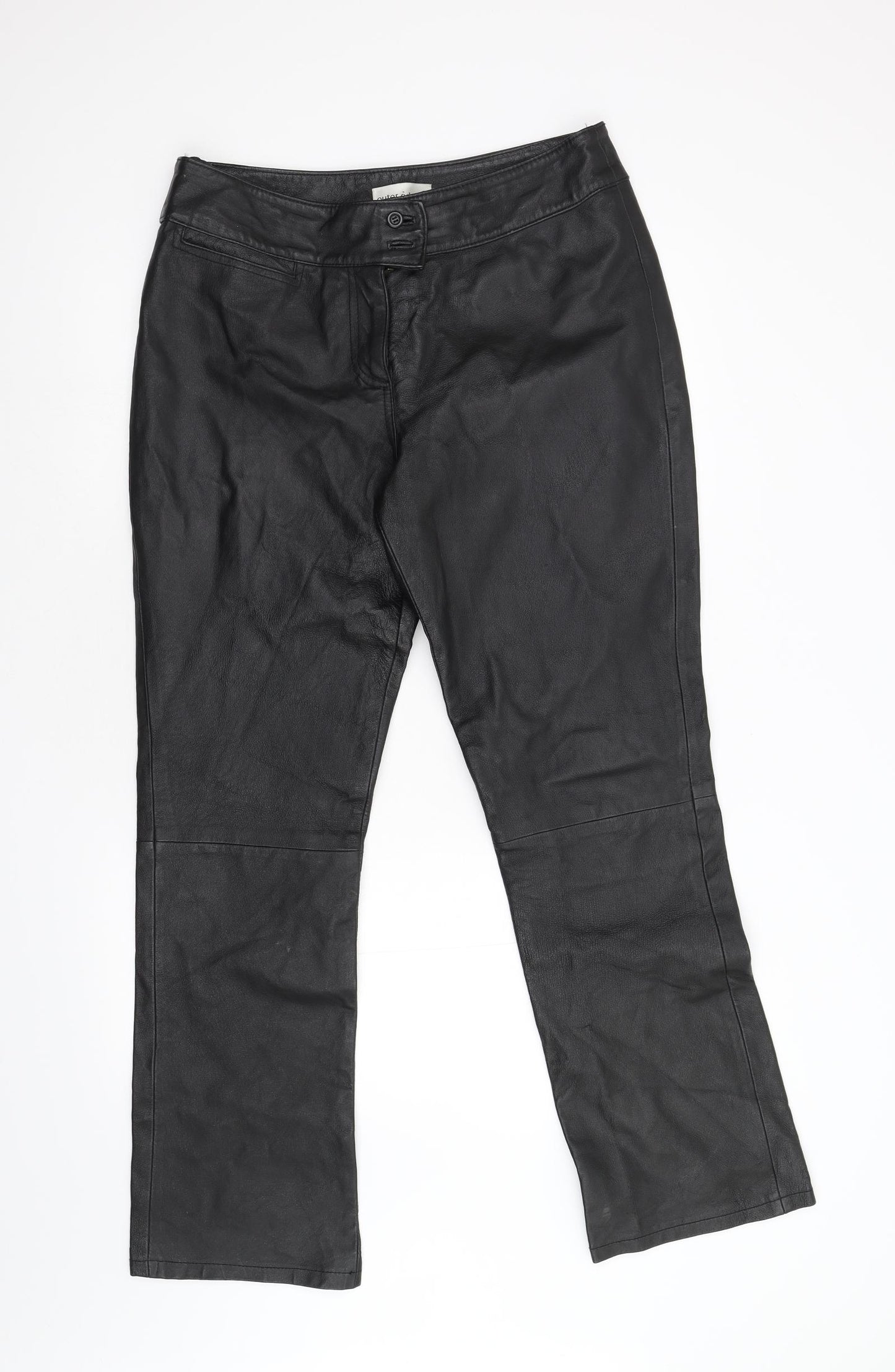 Outer Edge Womens Black   Trousers  Size 14 L29 in