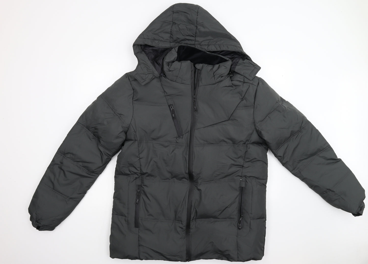 Preworn Mens Green   Overcoat Coat Size XL