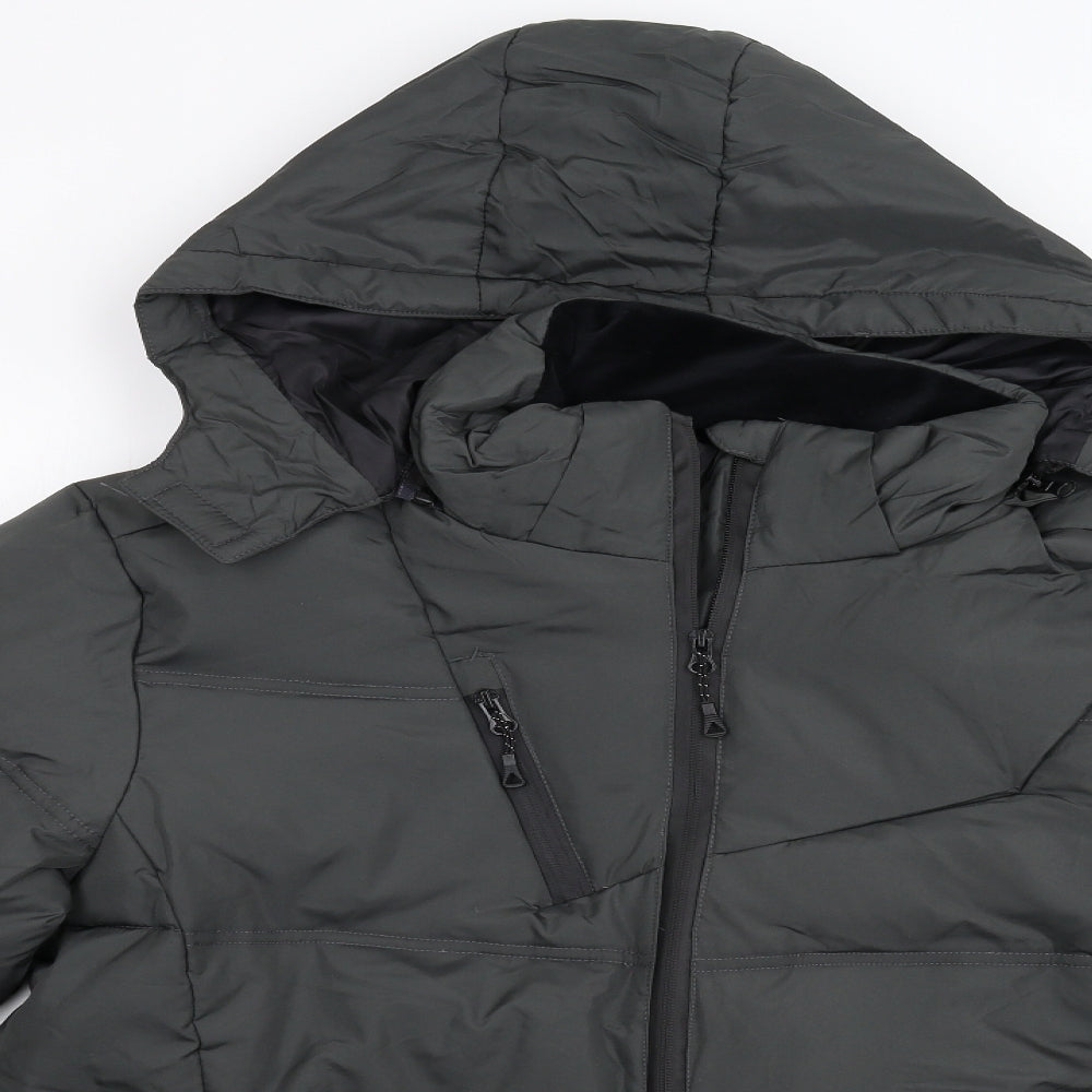 Preworn Mens Green   Overcoat Coat Size XL