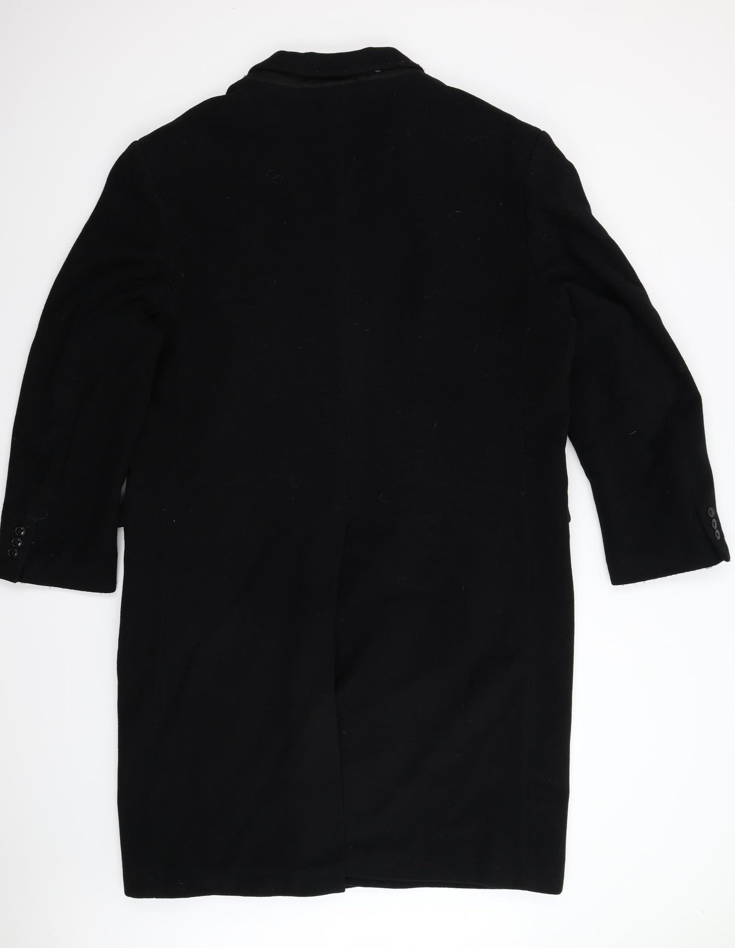 Kingston Mens Black   Overcoat Coat Size 44