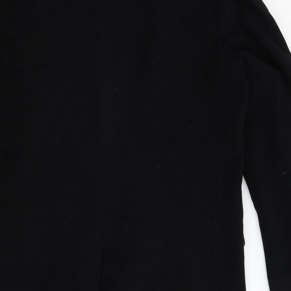 Kingston Mens Black   Overcoat Coat Size 44
