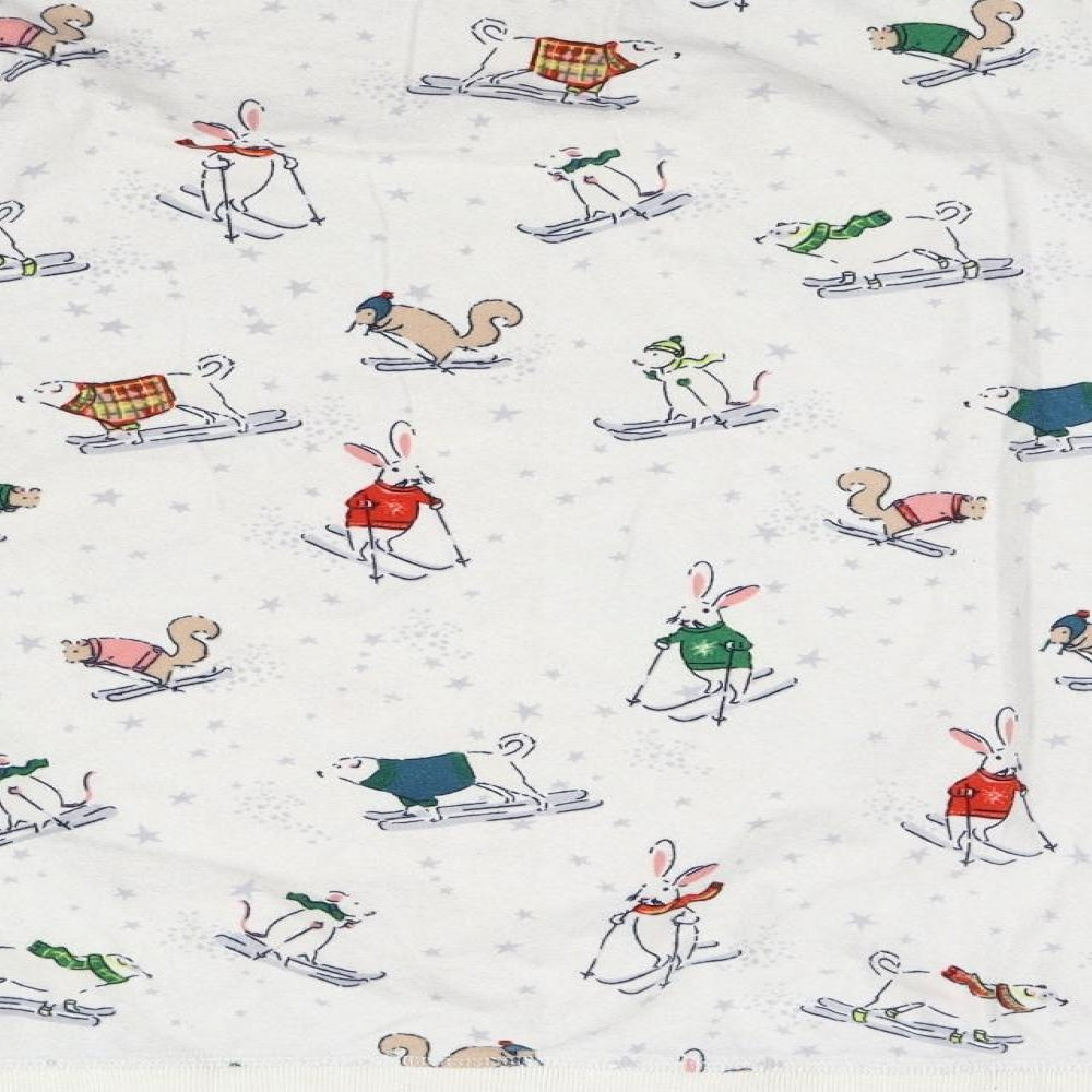 NEXT Womens White Animal Print  Top Pyjama Top Size L