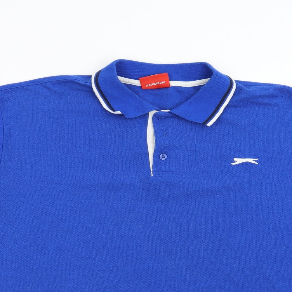 Slazenger Mens Blue    Polo Size XL