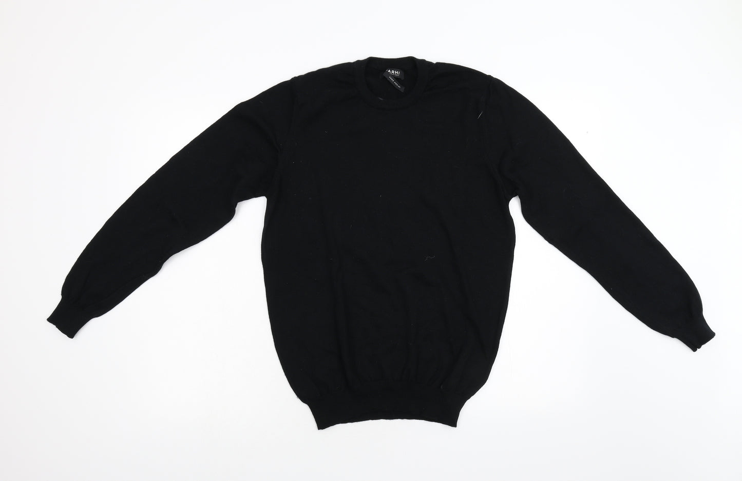 Farhi Mens Black  Knit Pullover Jumper Size M