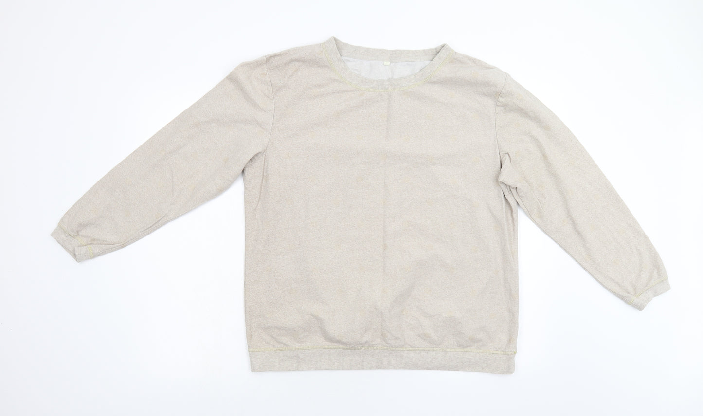 NEXT Womens Beige Polka Dot  Pullover Jumper Size L