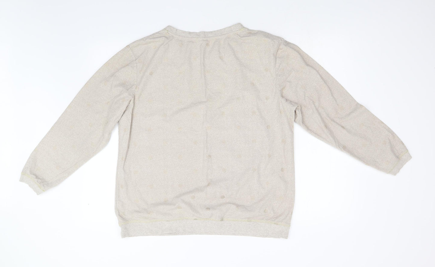 NEXT Womens Beige Polka Dot  Pullover Jumper Size L