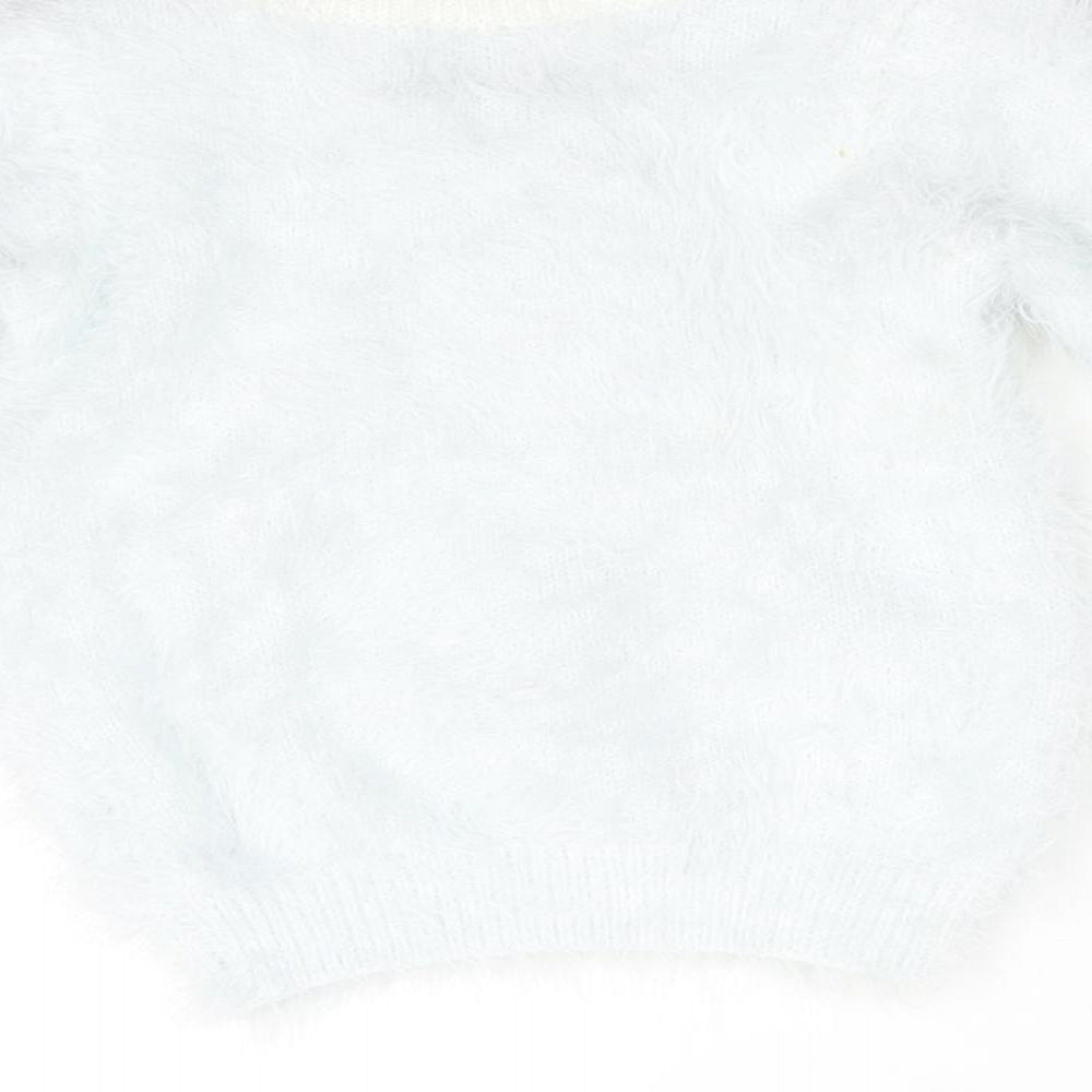George Girls Blue   Pullover Jumper Size 2-3 Years  - Christmas