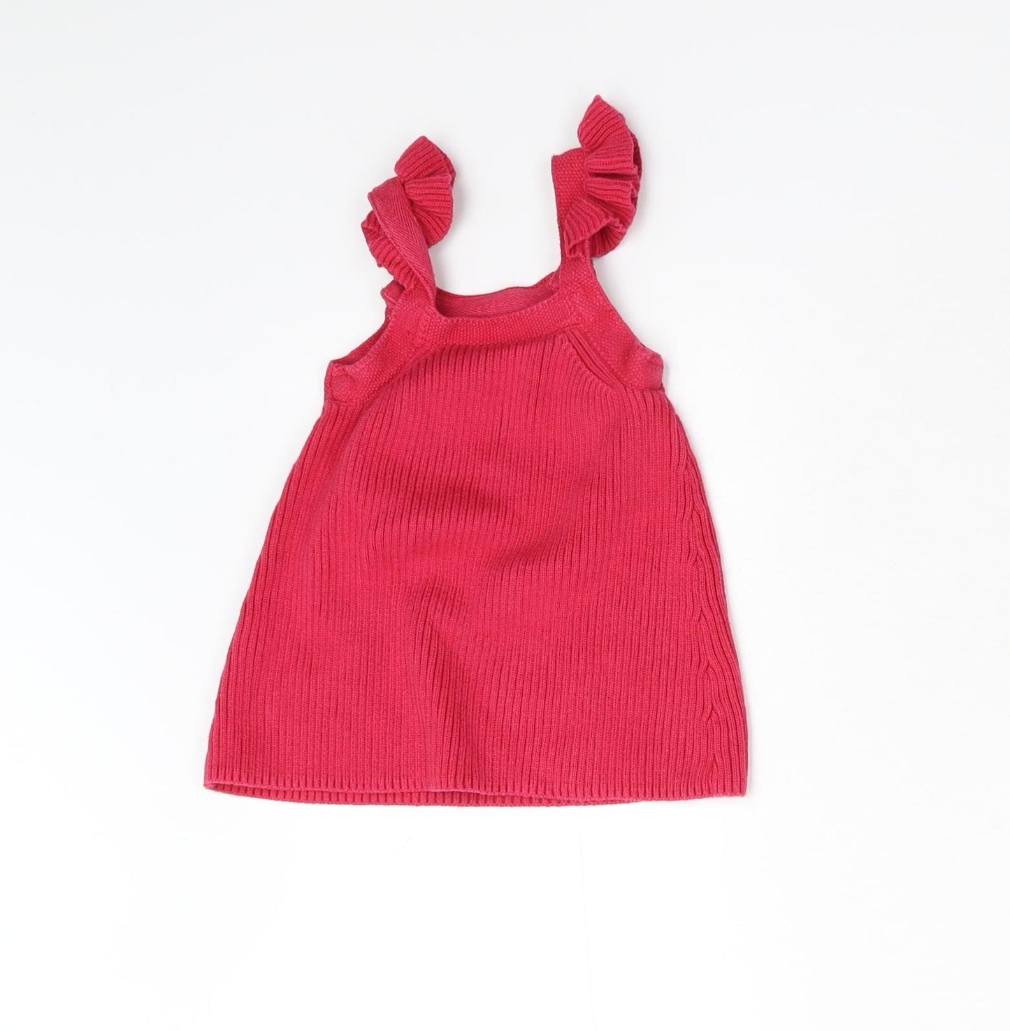 NEXT Girls Pink   Pinafore/Dungaree Dress  Size 0-3 Months