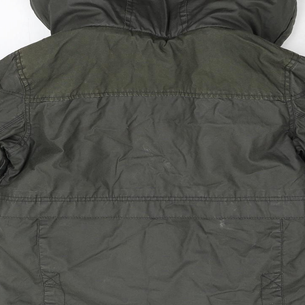 NEXT Boys Green   Overcoat Coat Size 10 Years