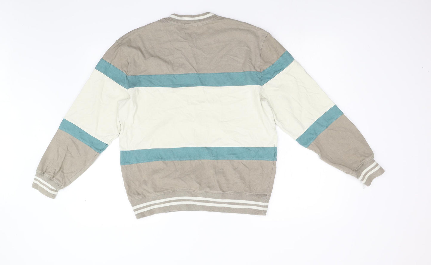 Topman Mens Multicoloured Striped  Pullover Sweatshirt Size XS
