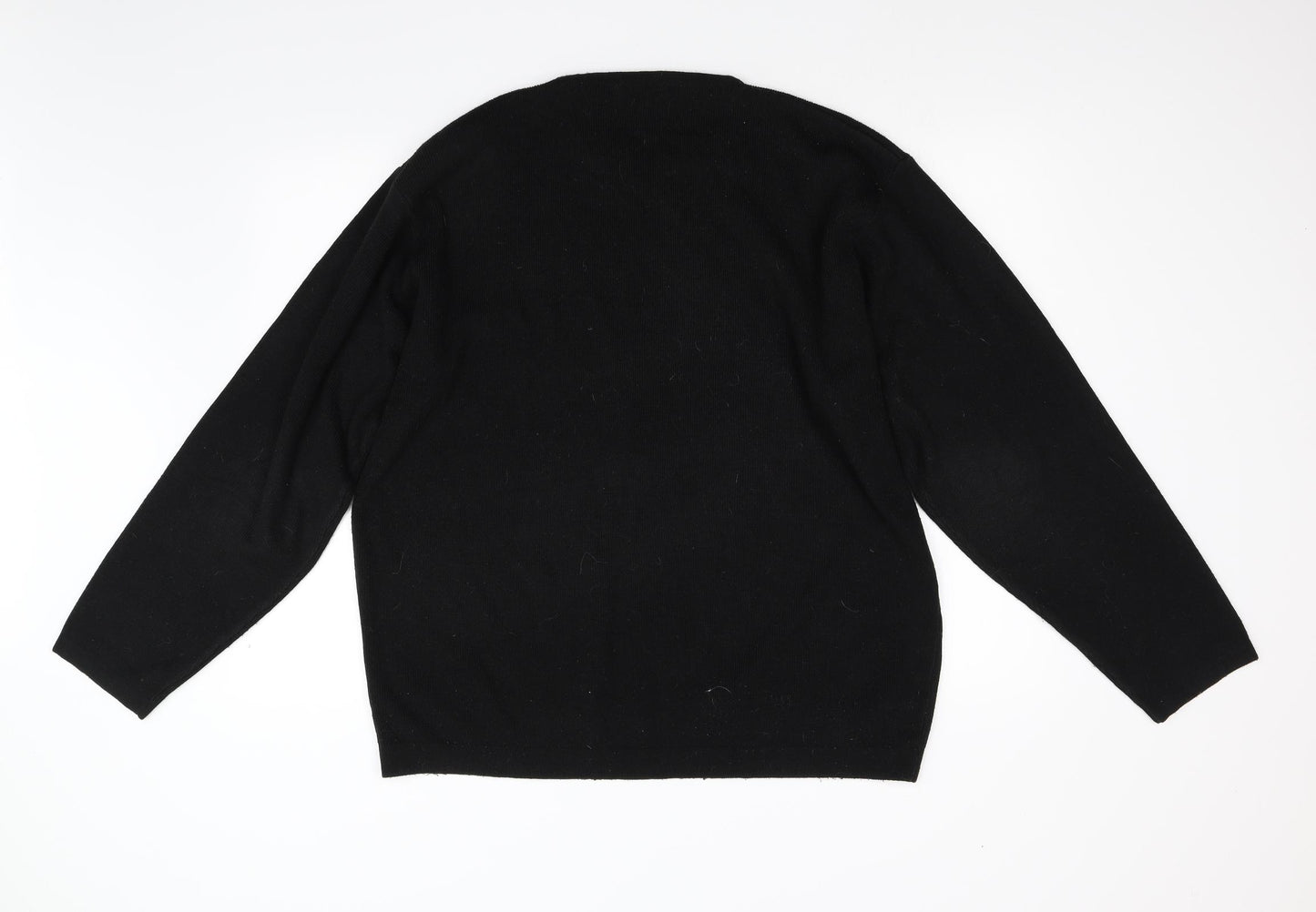 George Mens Black  Knit Pullover Jumper Size L