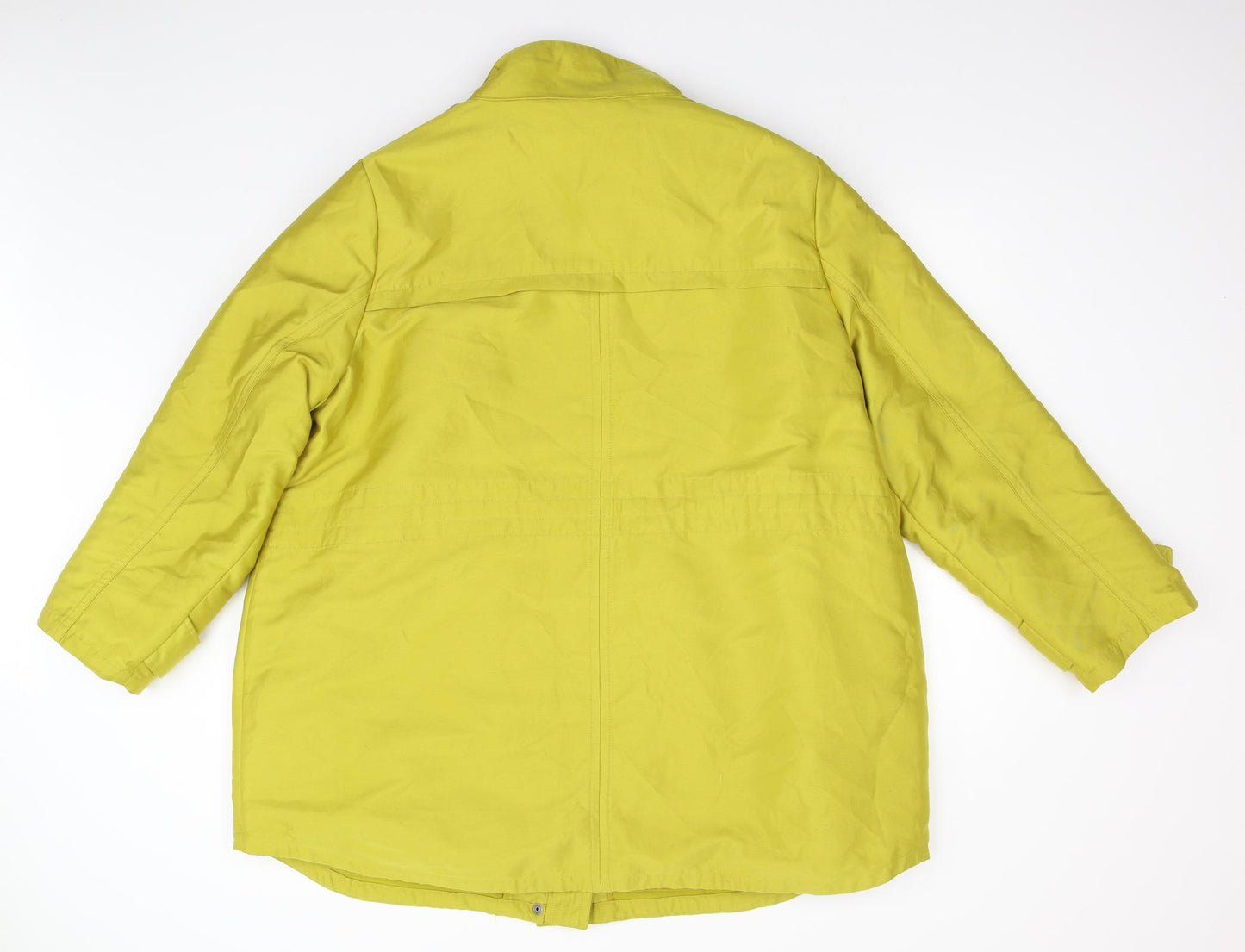 Nutmeg Womens Yellow   Overcoat Coat Size 22