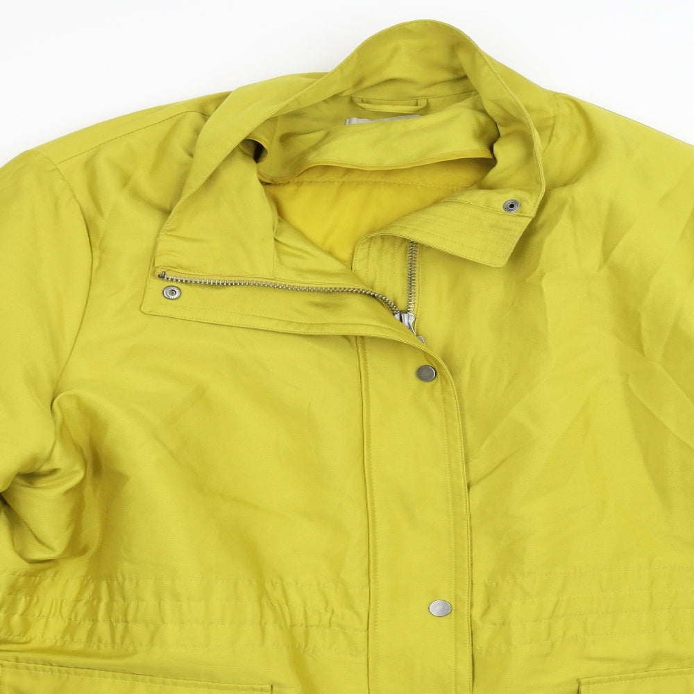 Nutmeg Womens Yellow   Overcoat Coat Size 22
