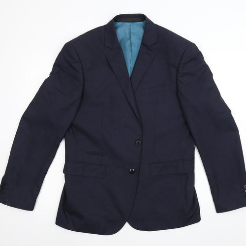 M&S Mens Blue   Jacket Suit Jacket Size 42