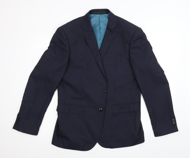 M&S Mens Blue Jacket Suit Jacket Size 42
