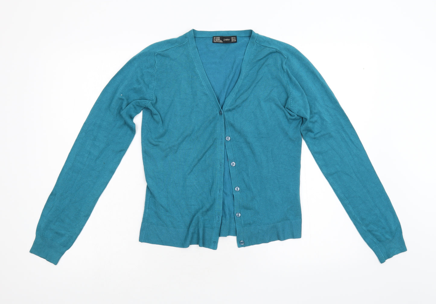 Zara Womens Green   Cardigan Jumper Size S