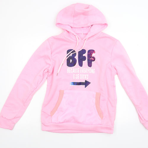 Preworn Womens Pink   Pullover Hoodie Size M  - BFF