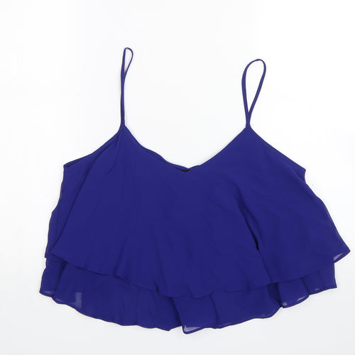 New Look Womens Blue   Camisole Blouse Size 10