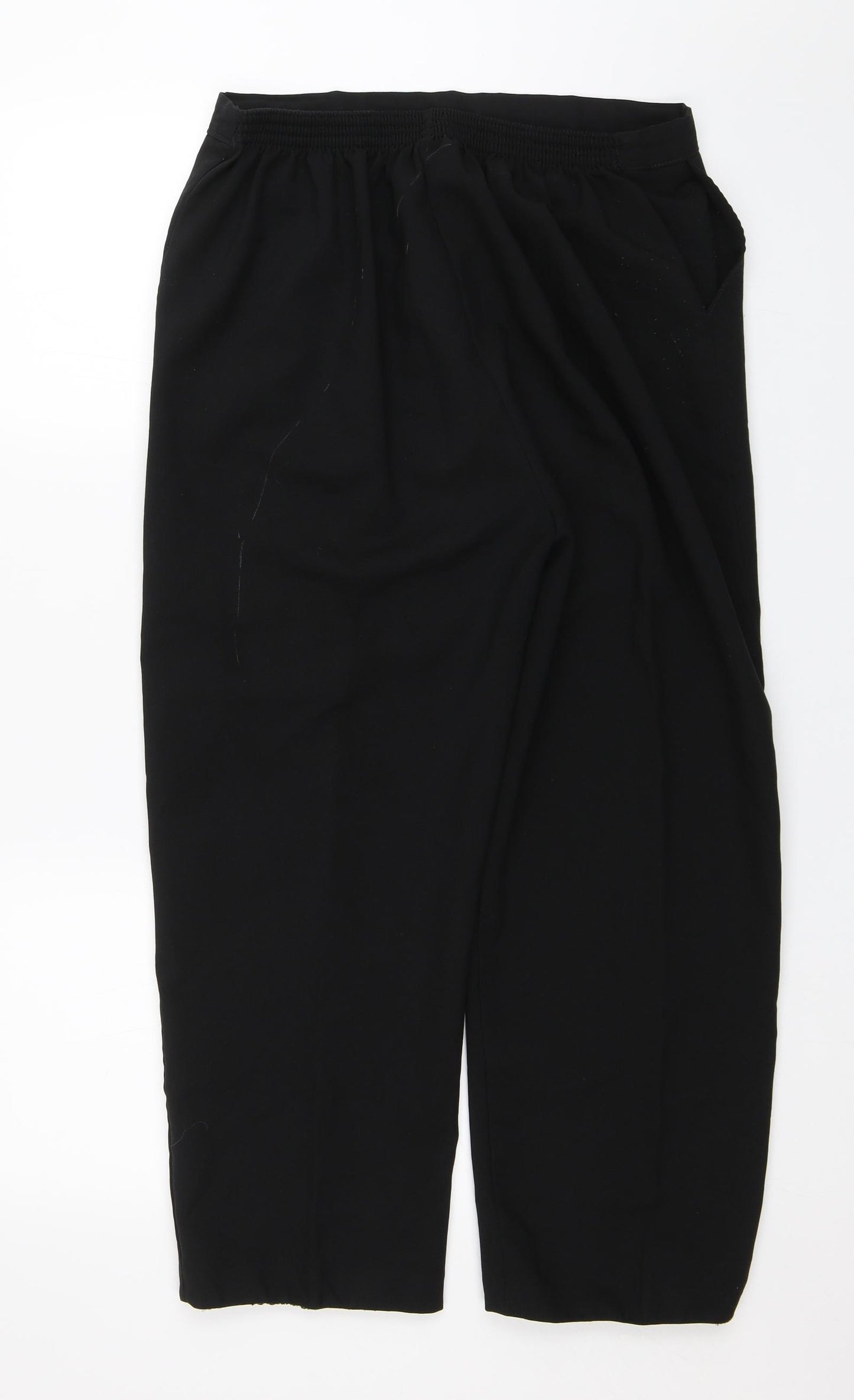 Preworn Womens Black   Capri Trousers Size 18 L23 in