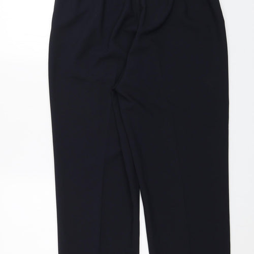 BM Collection Womens Blue   Capri Trousers Size 14 L25 in